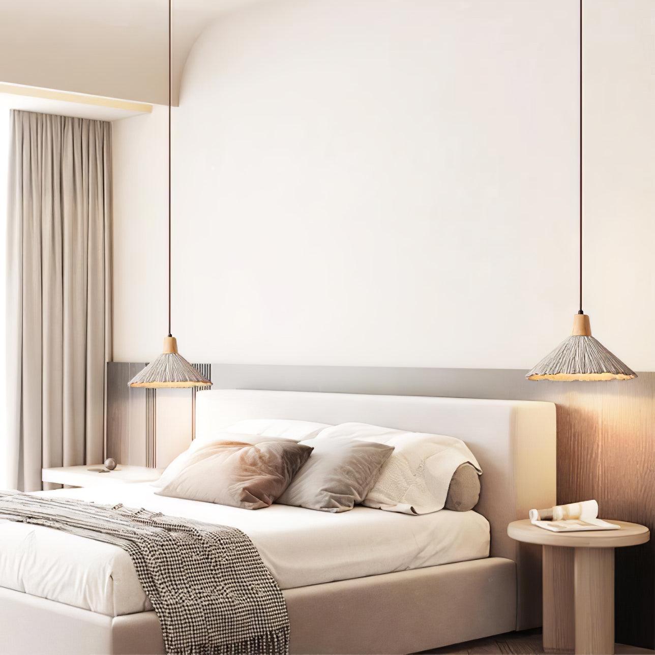 Concrete Pleated Pendant Lamp - Lamp Outdoor