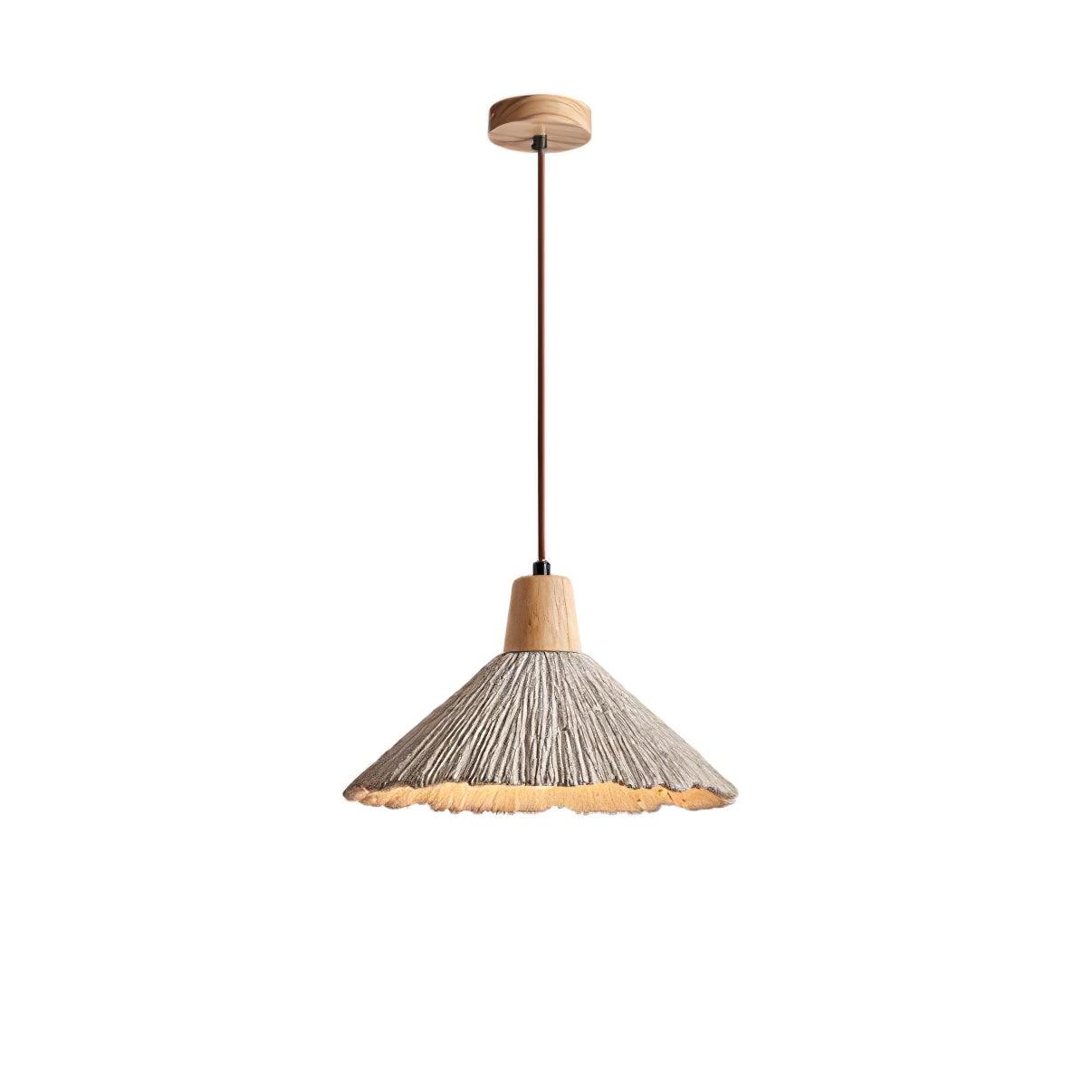 Concrete Pleated Pendant Lamp - Lamp Outdoor