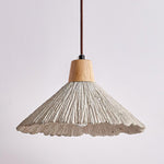 Concrete Pleated Pendant Lamp - Lamp Outdoor