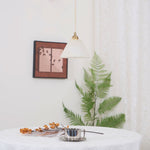 Liora Minimalist Alabaster Pendant Light - Lamp Outdoor