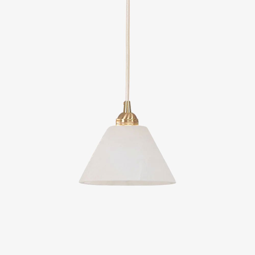 Liora Minimalist Alabaster Pendant Light - Lamp Outdoor