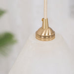 Liora Minimalist Alabaster Pendant Light - Lamp Outdoor