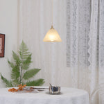 Liora Minimalist Alabaster Pendant Light - Lamp Outdoor