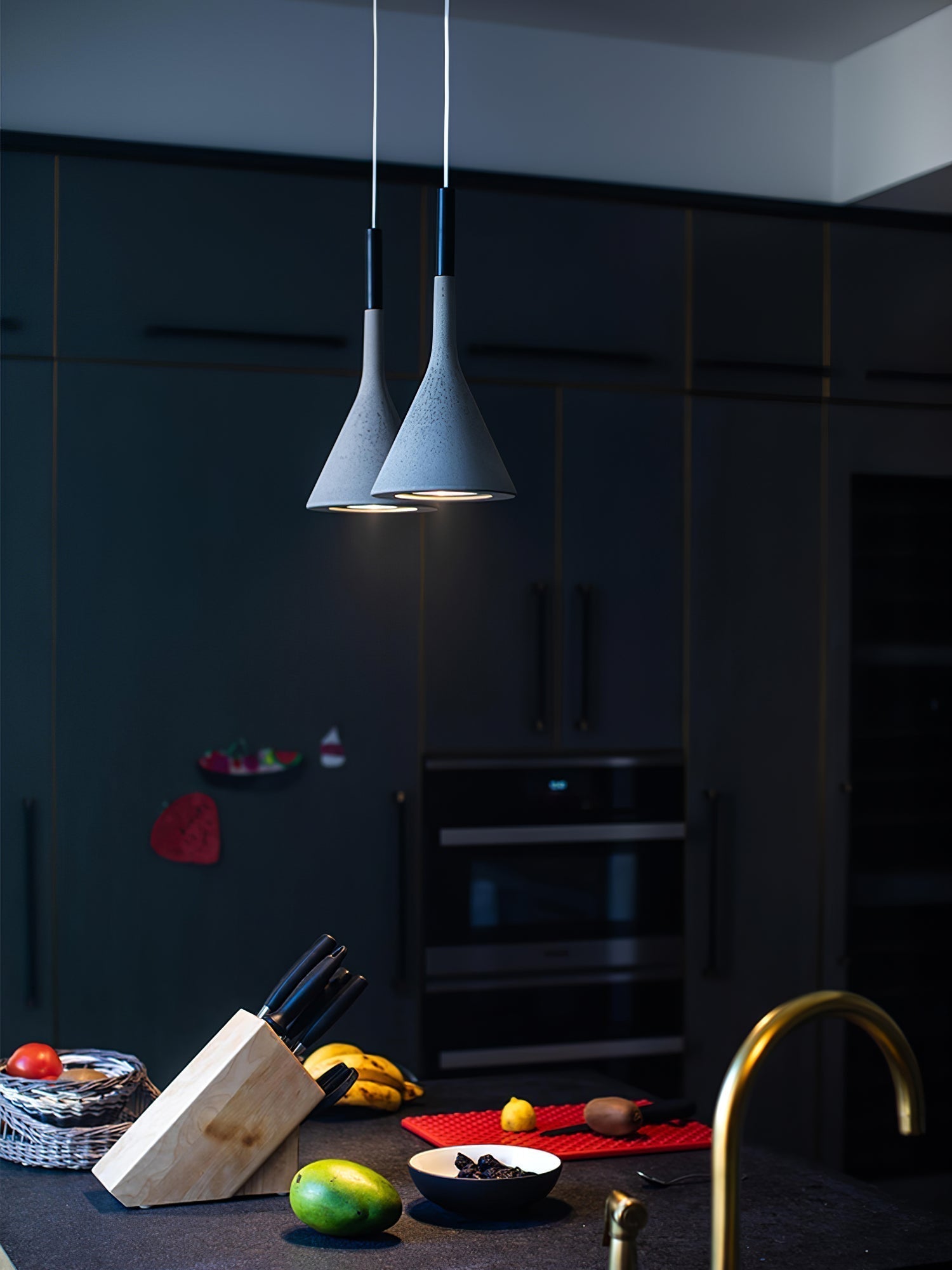Conical Concrete Pendant Light - Lamp Outdoor