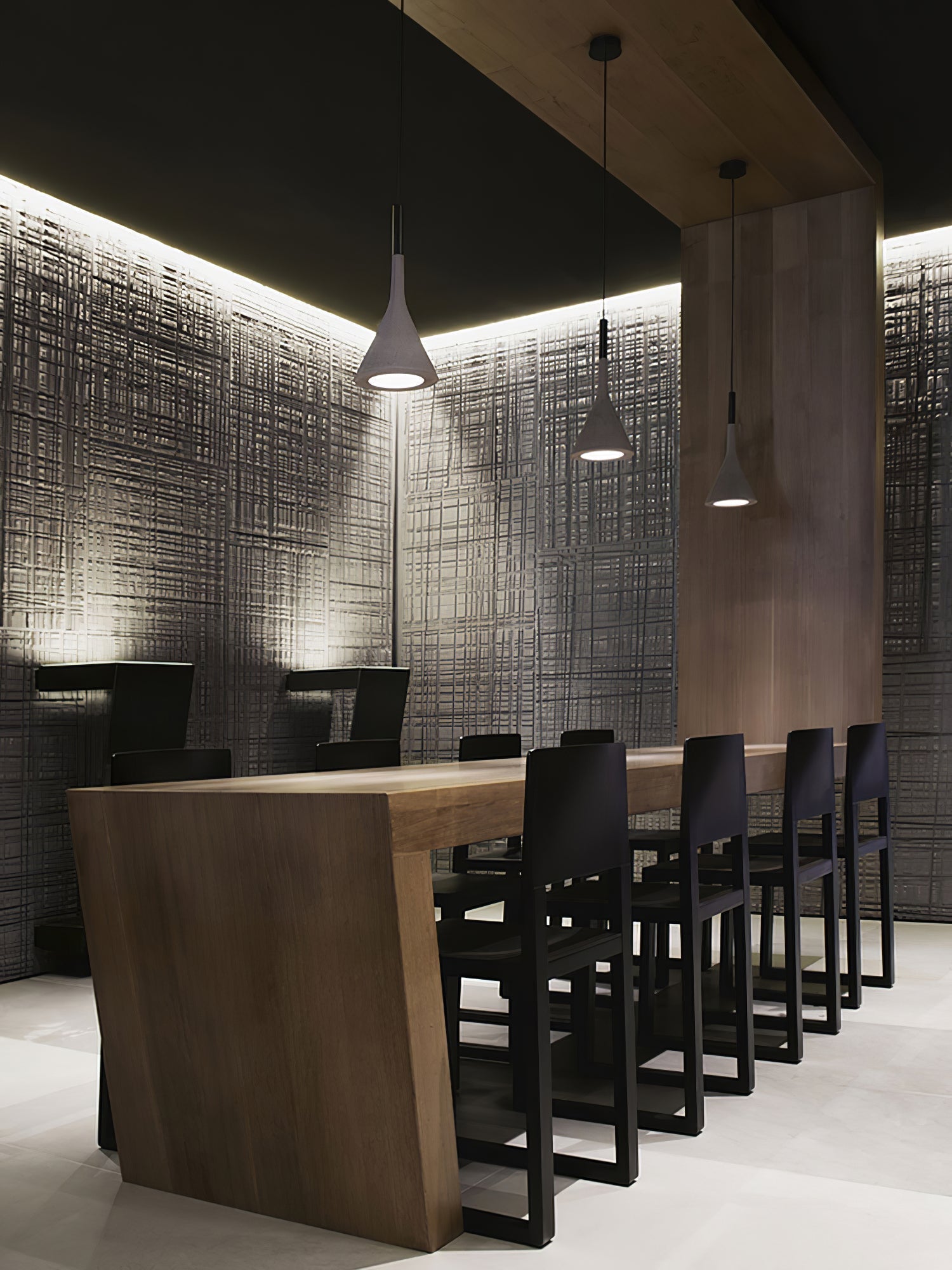 Conical Concrete Pendant Light - Lamp Outdoor