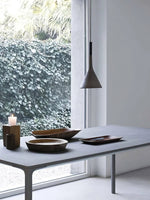 Conical Concrete Pendant Light - Lamp Outdoor