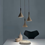 Conical Concrete Pendant Light - Lamp Outdoor