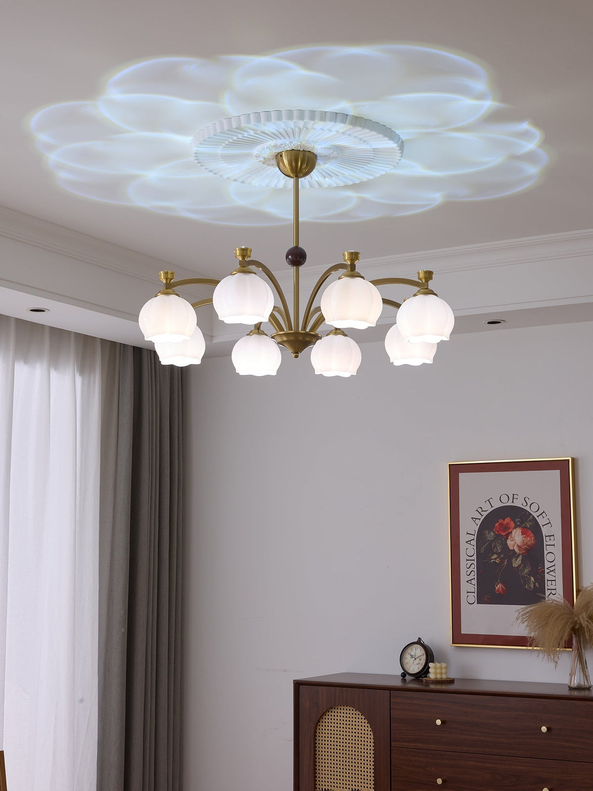 Corinne Arc Chandelier - Lamp Outdoor