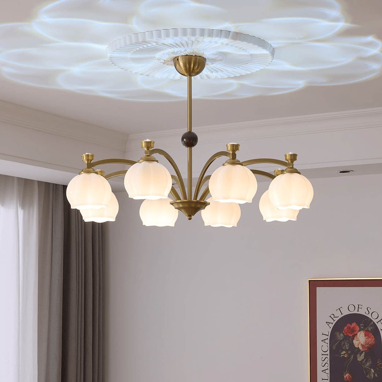 Corinne Arc Chandelier - Lamp Outdoor