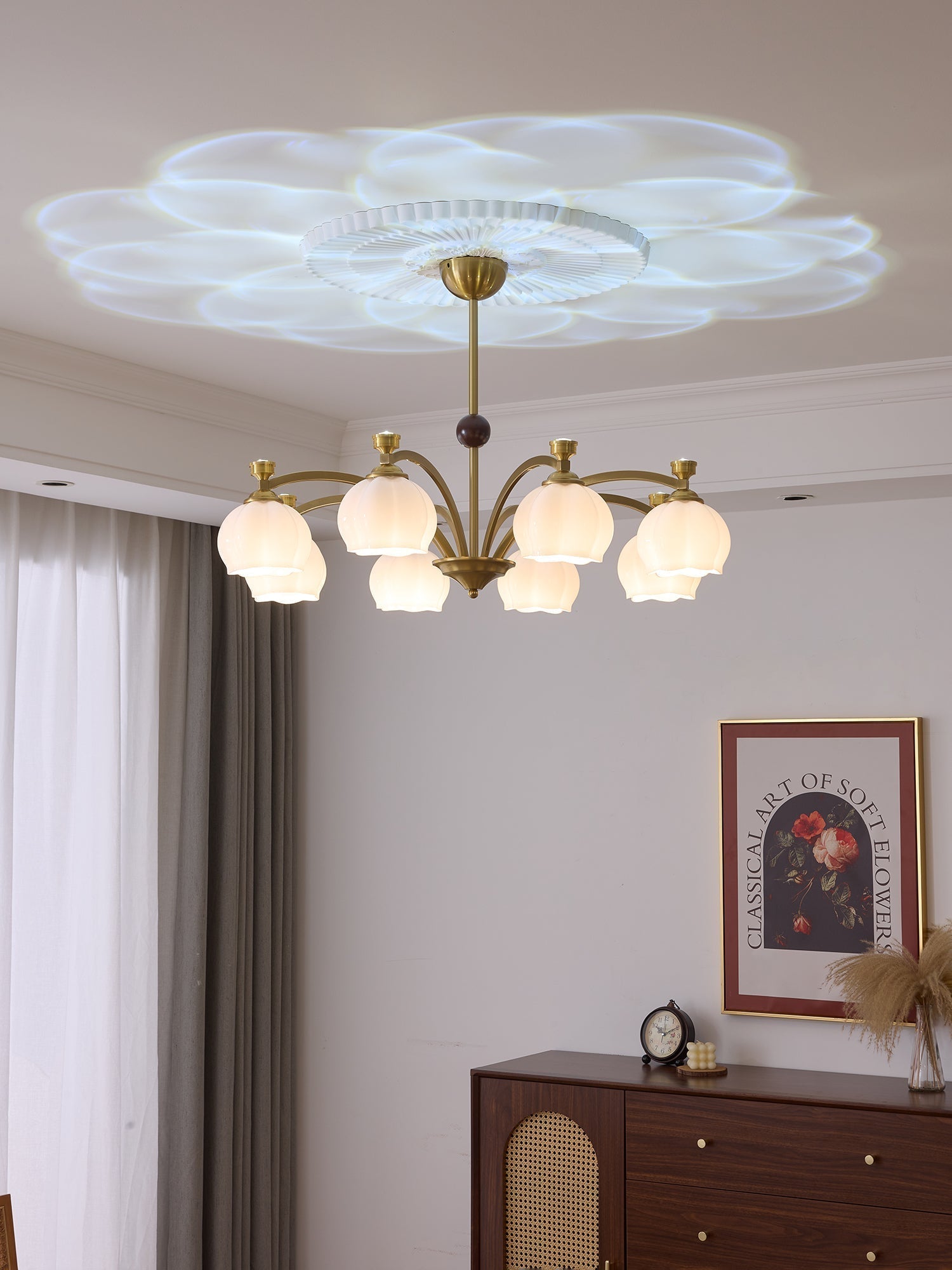 Corinne Arc Chandelier - Lamp Outdoor