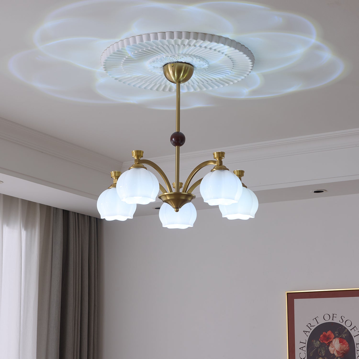 Corinne Arc Chandelier - Lamp Outdoor