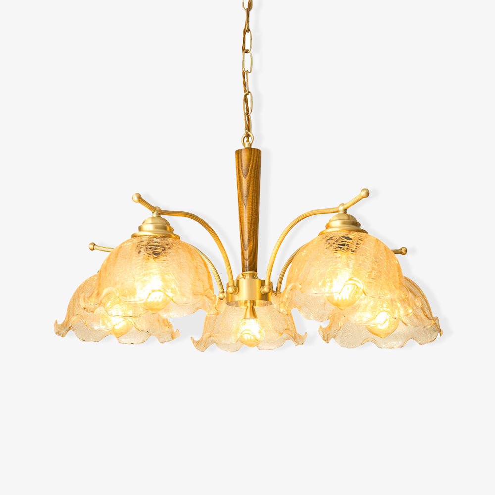Orchid Vintage Glass Chandelier - Lamp Outdoor