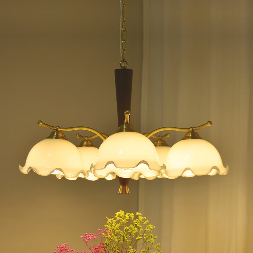 Orchid Vintage Glass Chandelier - Lamp Outdoor