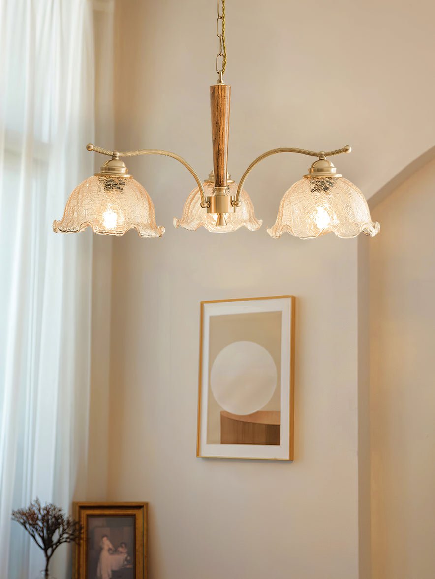 Orchid Vintage Glass Chandelier - Lamp Outdoor