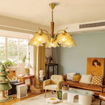 Orchid Vintage Glass Chandelier - Lamp Outdoor
