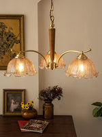 Orchid Vintage Glass Chandelier - Lamp Outdoor