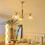 Orchid Vintage Glass Chandelier - Lamp Outdoor