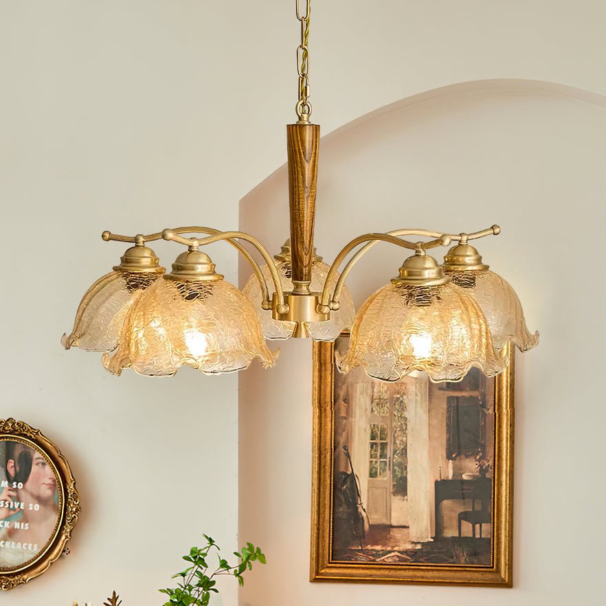 Orchid Vintage Glass Chandelier - Lamp Outdoor