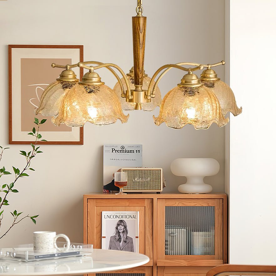 Orchid Vintage Glass Chandelier - Lamp Outdoor