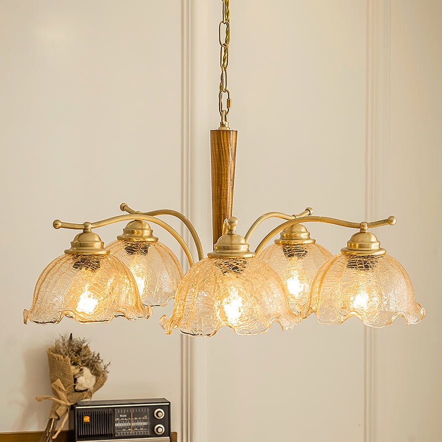 Orchid Vintage Glass Chandelier - Lamp Outdoor
