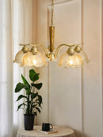 Orchid Vintage Glass Chandelier - Lamp Outdoor