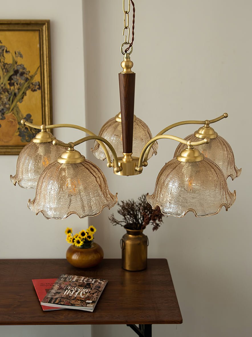 Orchid Vintage Glass Chandelier - Lamp Outdoor