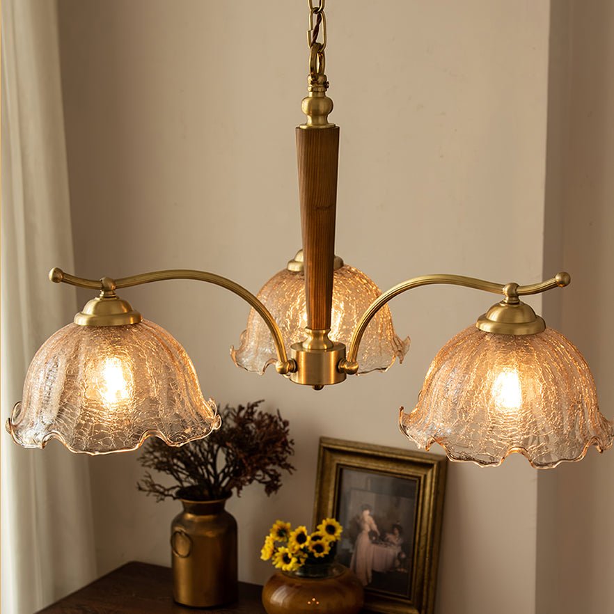 Orchid Vintage Glass Chandelier - Lamp Outdoor