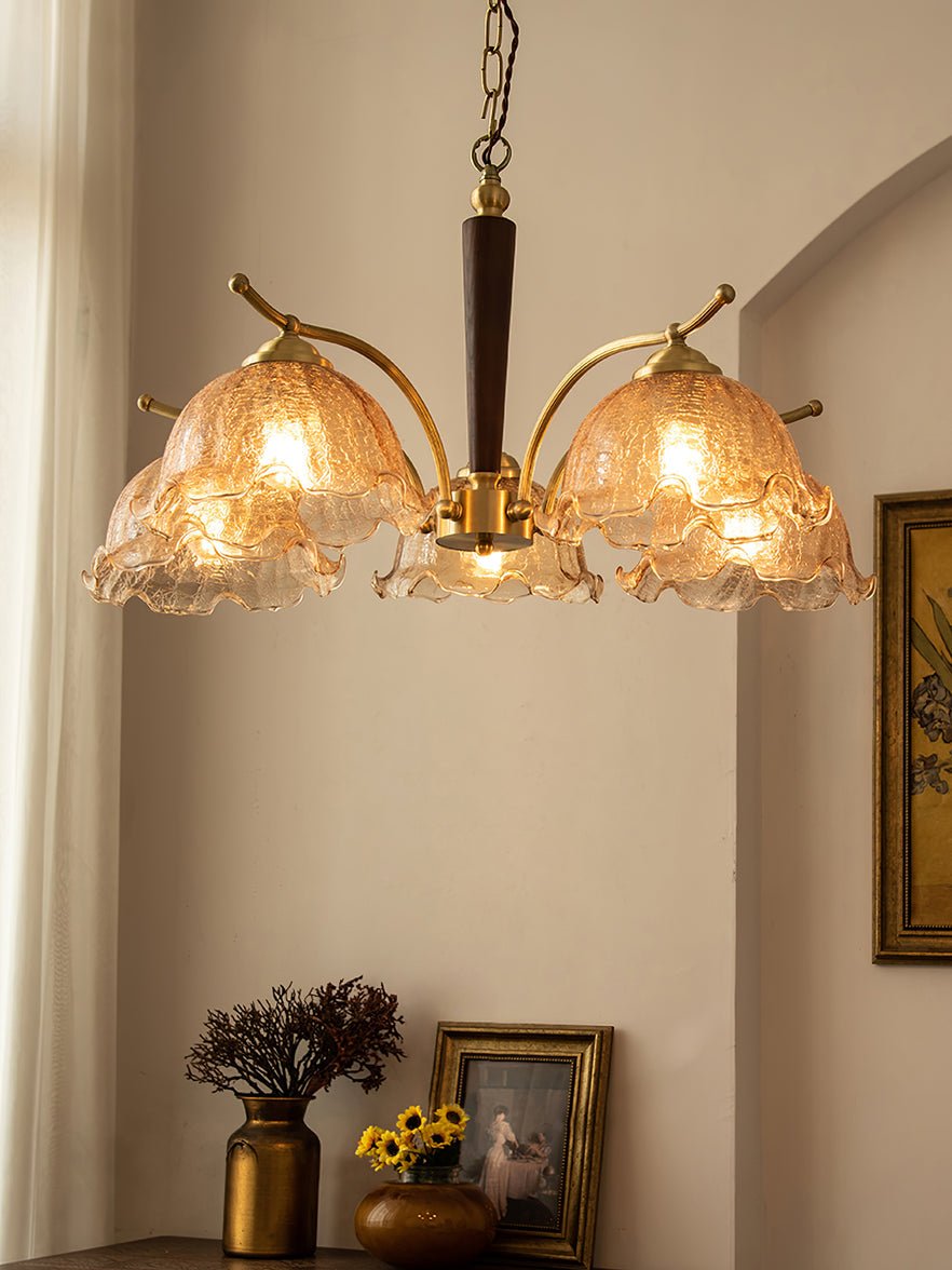 Orchid Vintage Glass Chandelier - Lamp Outdoor