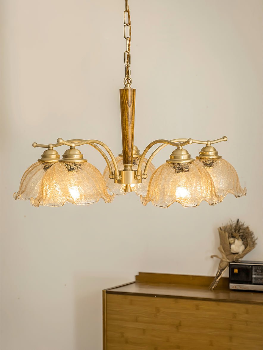 Orchid Vintage Glass Chandelier - Lamp Outdoor