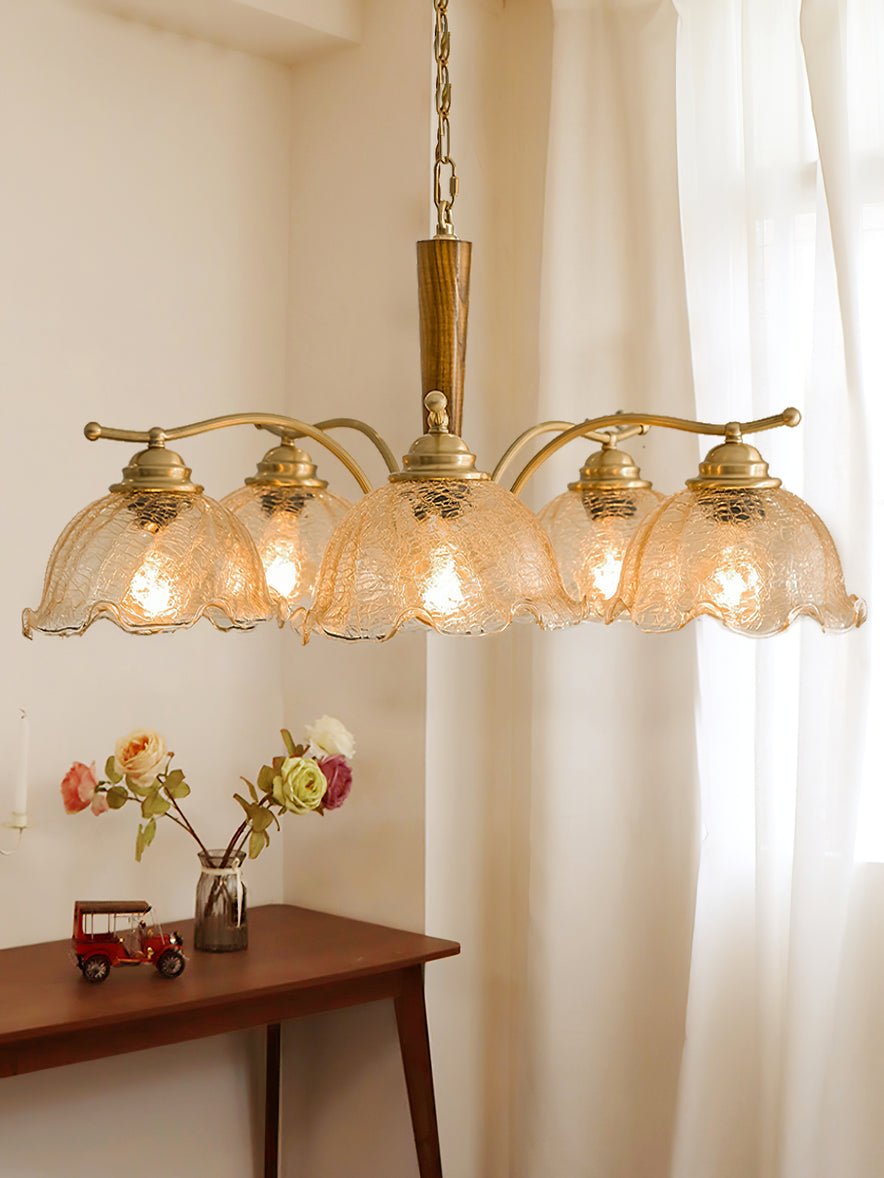 Orchid Vintage Glass Chandelier - Lamp Outdoor