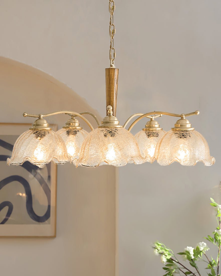Orchid Vintage Glass Chandelier - Lamp Outdoor
