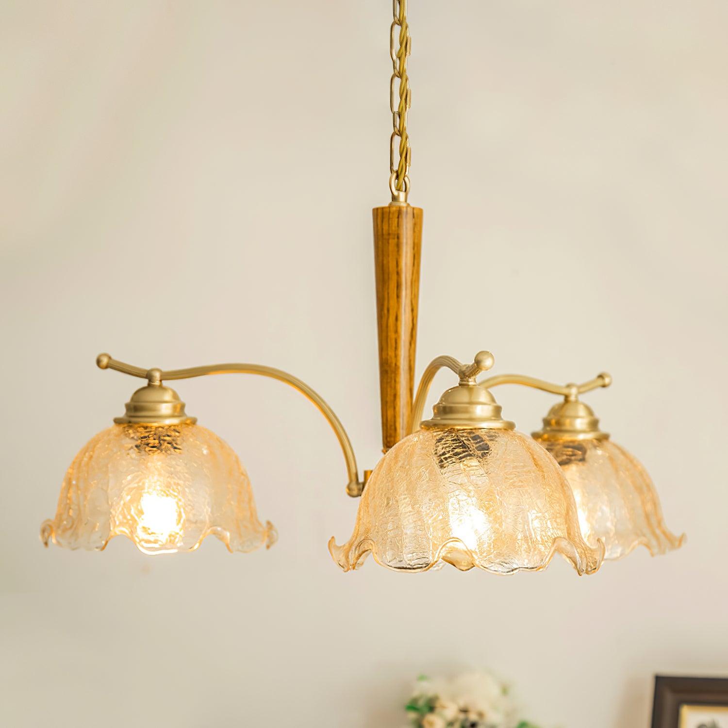 Orchid Vintage Glass Chandelier - Lamp Outdoor