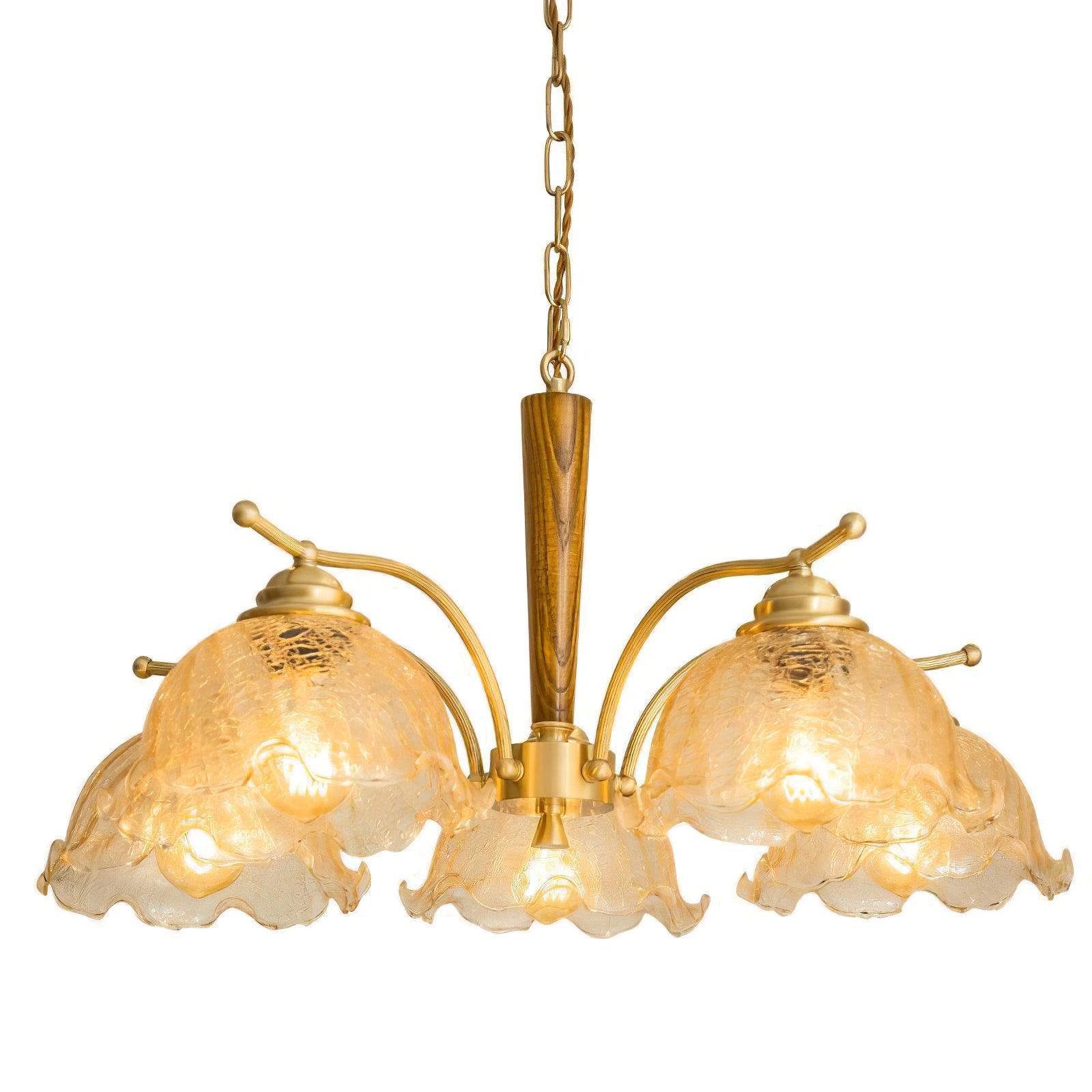 Orchid Vintage Glass Chandelier - Lamp Outdoor