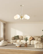 Lustra Chandelier Globe Cream Modern - Lamp Outdoor