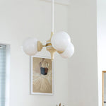Lustra Chandelier Globe Cream Modern - Lamp Outdoor