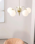 Lustra Chandelier Globe Cream Modern - Lamp Outdoor
