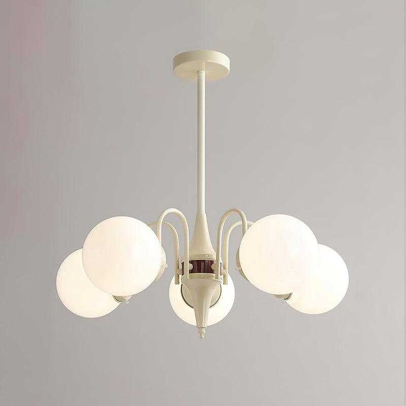 Lustra Chandelier Globe Cream Modern - Lamp Outdoor