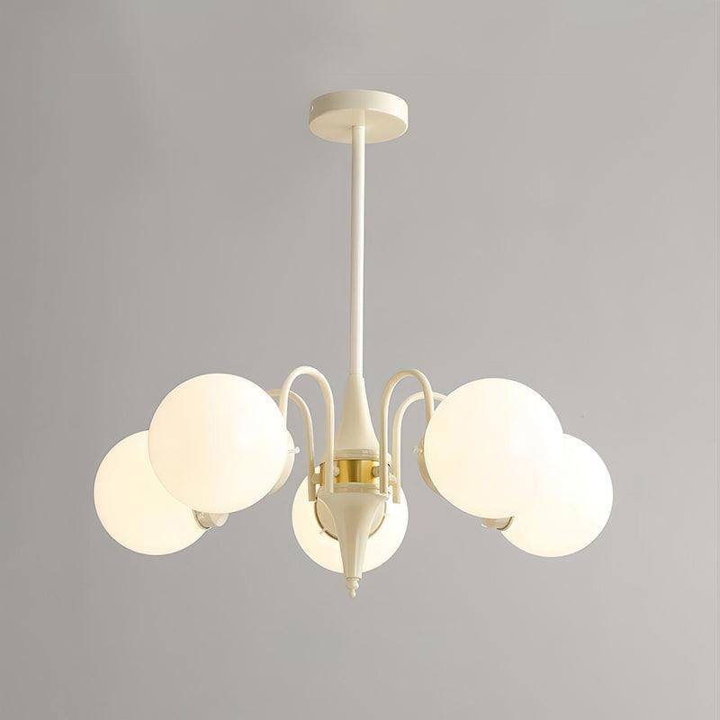 Lustra Chandelier Globe Cream Modern - Lamp Outdoor
