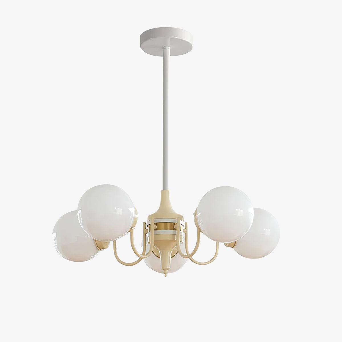 Lustra Chandelier Globe Cream Modern - Lamp Outdoor