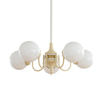 Lustra Chandelier Globe Cream Modern - Lamp Outdoor