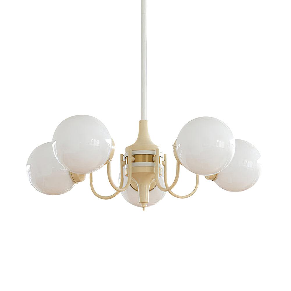 Lustra Chandelier Globe Cream Modern - Lamp Outdoor