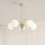 Lustra Chandelier Globe Cream Modern - Lamp Outdoor