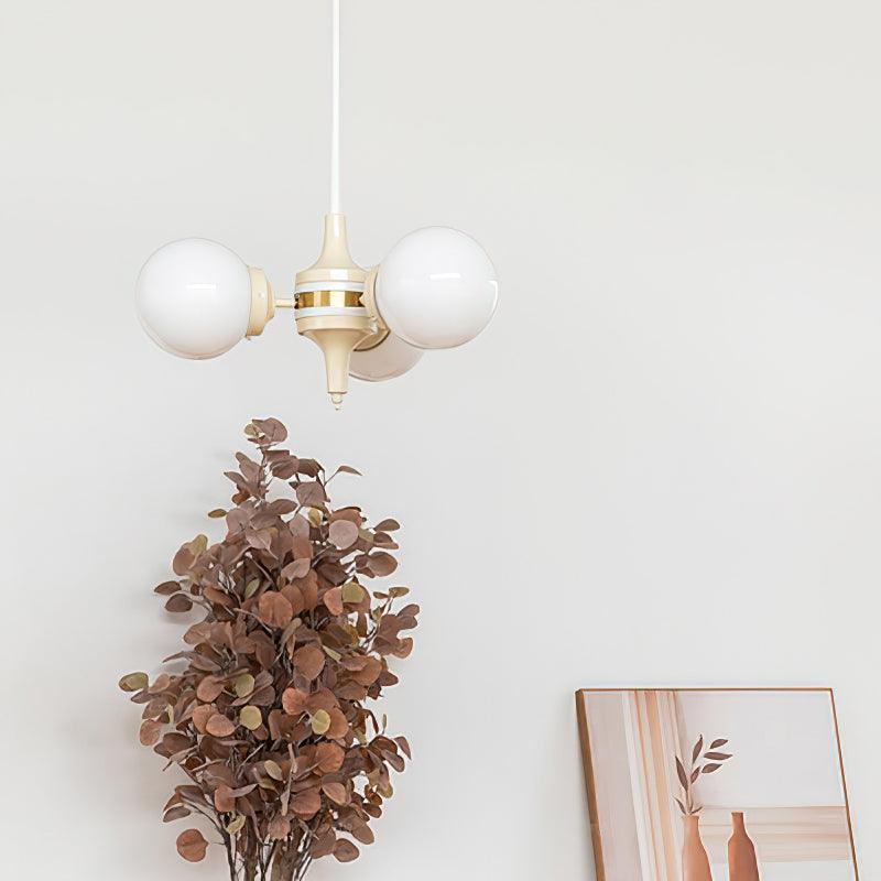 Lustra Chandelier Globe Cream Modern - Lamp Outdoor