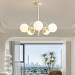 Lustra Chandelier Globe Cream Modern - Lamp Outdoor