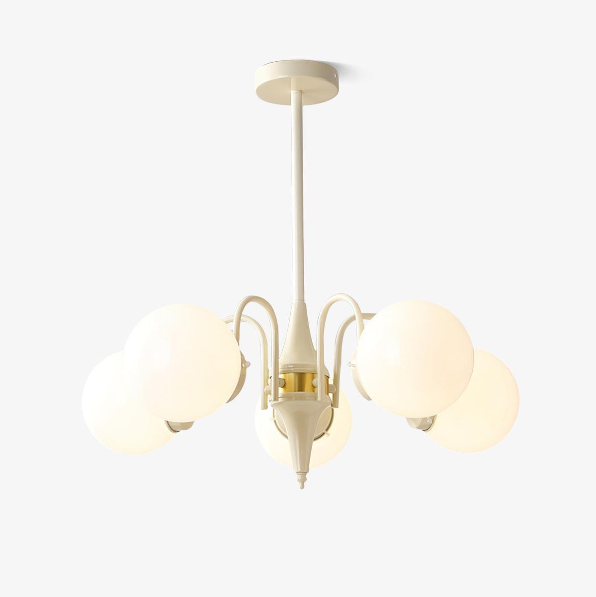 Lustra Chandelier Globe Cream Modern - Lamp Outdoor