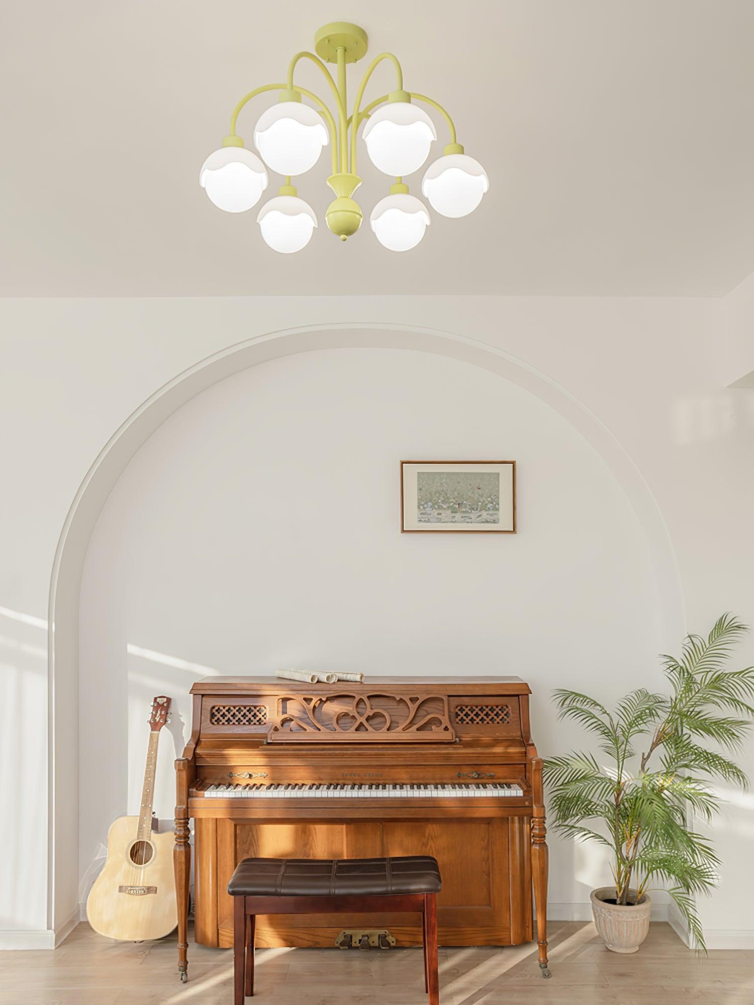 Creamy Lychee Matcha Chandelier - Lamp Outdoor