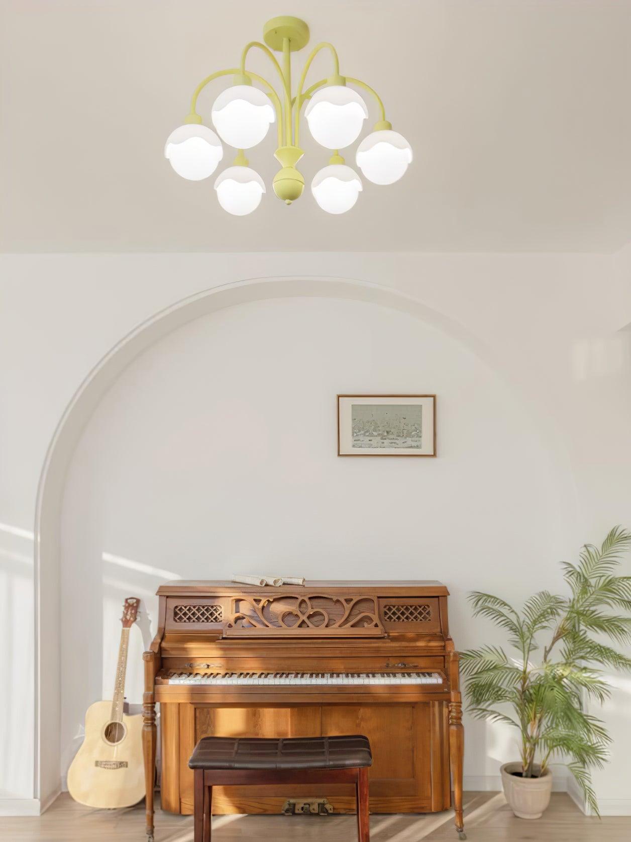 Creamy Lychee Matcha Chandelier - Lamp Outdoor