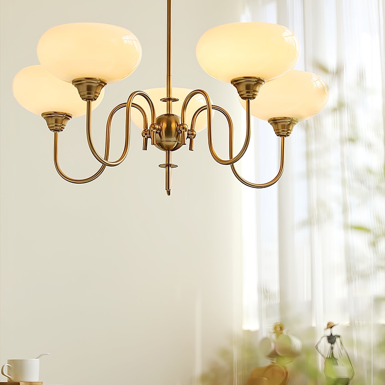 Creamy Persimmon Chandelier - Lamp Outdoor