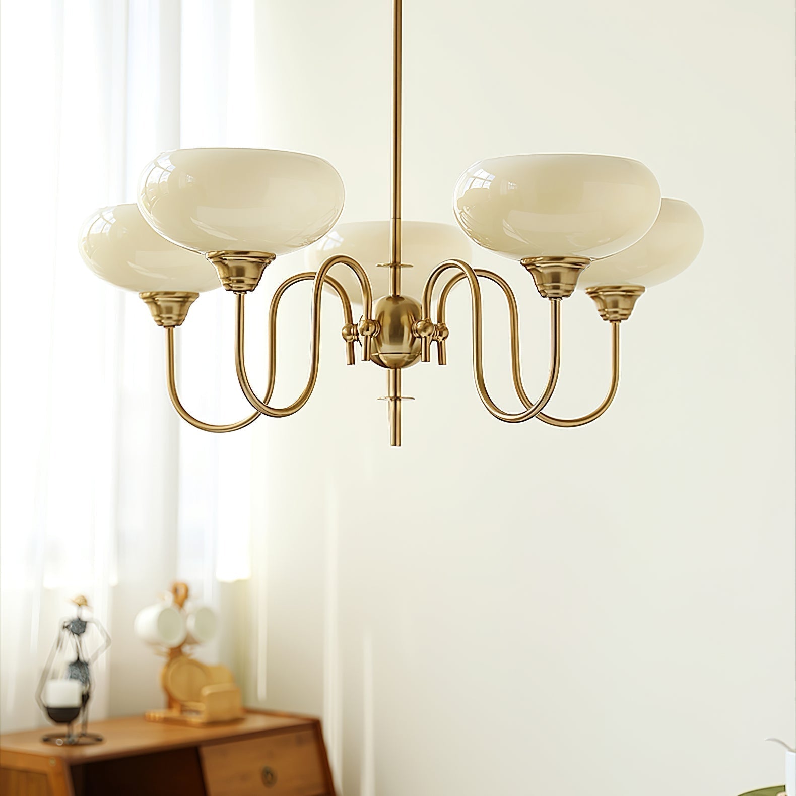 Creamy Persimmon Chandelier - Lamp Outdoor