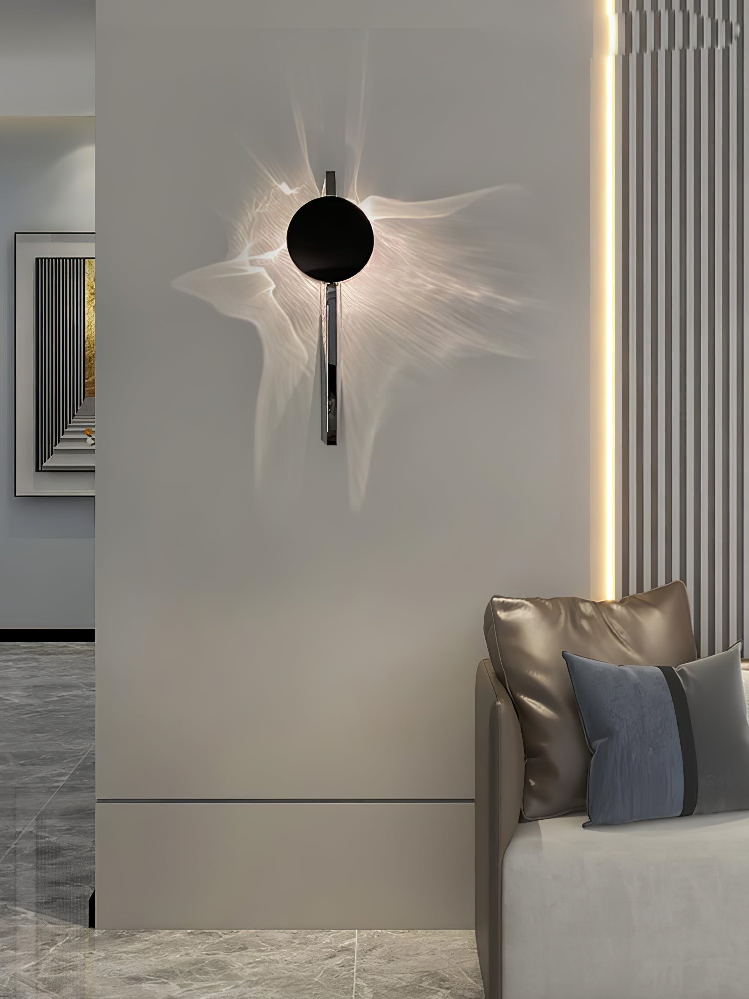 Creative Light And Shadow Wall Lamp - Lamp Outdoor